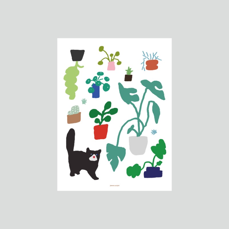 POSTER / 식물과 고양이 포스터